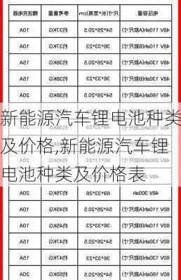 新能源汽车锂电池种类及价格,新能源汽车锂电池种类及价格表-第3张图片-苏希特新能源