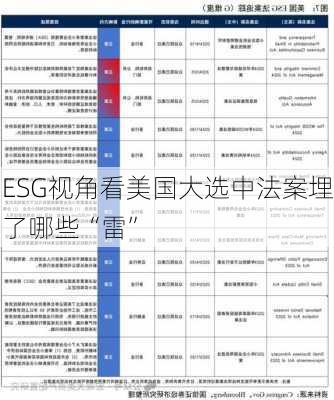 ESG视角看美国大选中法案埋了哪些“雷”