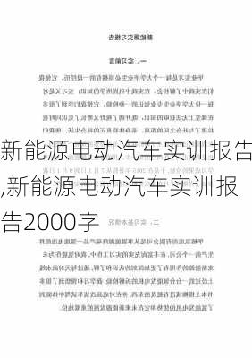 新能源电动汽车实训报告,新能源电动汽车实训报告2000字-第1张图片-苏希特新能源