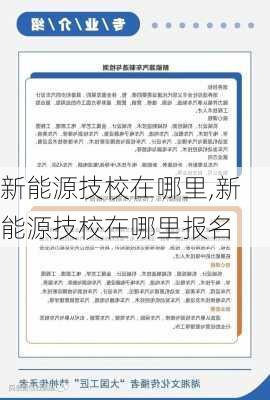 新能源技校在哪里,新能源技校在哪里报名-第3张图片-苏希特新能源