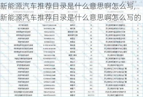 新能源汽车推荐目录是什么意思啊怎么写,新能源汽车推荐目录是什么意思啊怎么写的-第3张图片-苏希特新能源