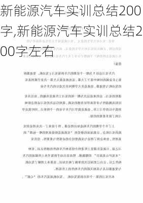 新能源汽车实训总结200字,新能源汽车实训总结200字左右-第3张图片-苏希特新能源