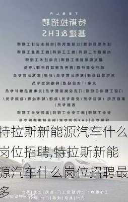 特拉斯新能源汽车什么岗位招聘,特拉斯新能源汽车什么岗位招聘最多-第2张图片-苏希特新能源