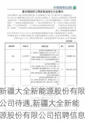 新疆大全新能源股份有限公司待遇,新疆大全新能源股份有限公司招聘信息-第2张图片-苏希特新能源