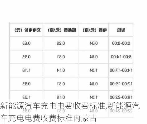 新能源汽车充电电费收费标准,新能源汽车充电电费收费标准内蒙古-第3张图片-苏希特新能源