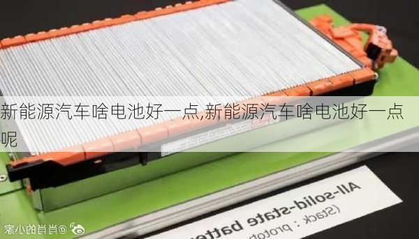 新能源汽车啥电池好一点,新能源汽车啥电池好一点呢-第1张图片-苏希特新能源