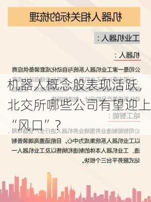 机器人概念股表现活跃，北交所哪些公司有望迎上“风口”？