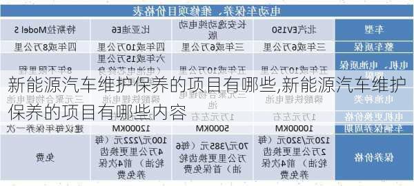 新能源汽车维护保养的项目有哪些,新能源汽车维护保养的项目有哪些内容-第2张图片-苏希特新能源