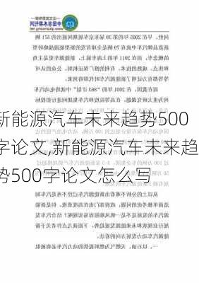 新能源汽车未来趋势500字论文,新能源汽车未来趋势500字论文怎么写-第3张图片-苏希特新能源