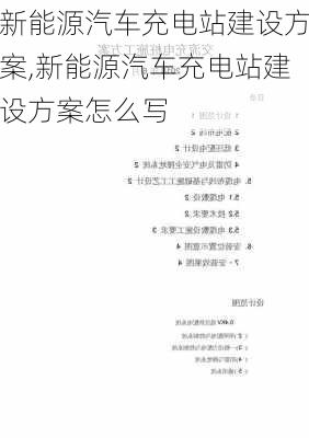 新能源汽车充电站建设方案,新能源汽车充电站建设方案怎么写