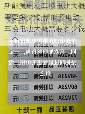 新能源电动车换电池大概需要多少钱,新能源电动车换电池大概需要多少钱一个-第2张图片-苏希特新能源