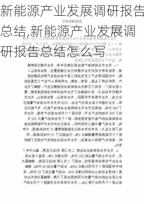 新能源产业发展调研报告总结,新能源产业发展调研报告总结怎么写-第2张图片-苏希特新能源