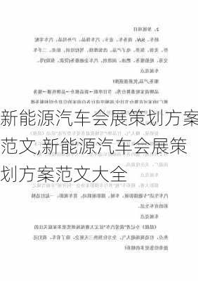 新能源汽车会展策划方案范文,新能源汽车会展策划方案范文大全-第2张图片-苏希特新能源