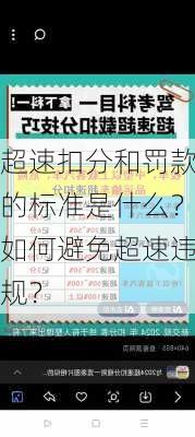 超速扣分和罚款的标准是什么？如何避免超速违规？-第1张图片-苏希特新能源