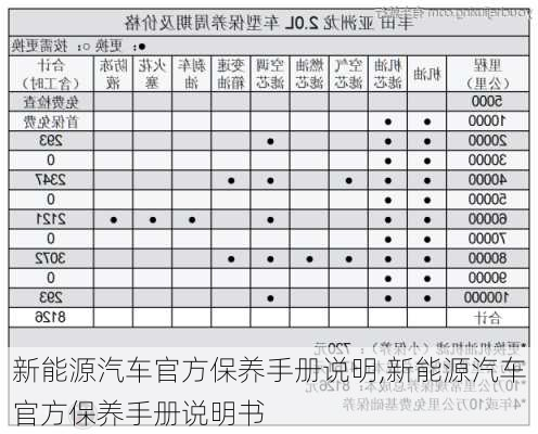 新能源汽车官方保养手册说明,新能源汽车官方保养手册说明书-第2张图片-苏希特新能源