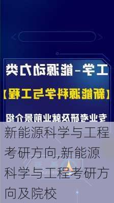 新能源科学与工程考研方向,新能源科学与工程考研方向及院校-第2张图片-苏希特新能源