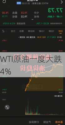 WTI原油一度大跌4%-第1张图片-苏希特新能源