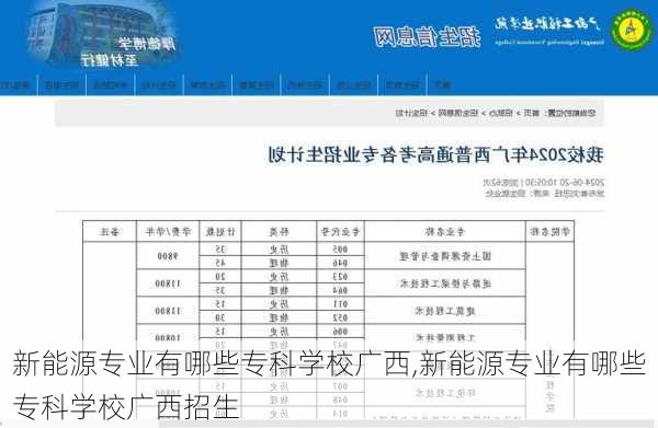 新能源专业有哪些专科学校广西,新能源专业有哪些专科学校广西招生-第3张图片-苏希特新能源