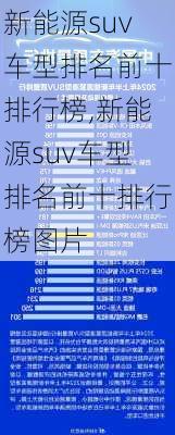 新能源suv车型排名前十排行榜,新能源suv车型排名前十排行榜图片-第1张图片-苏希特新能源