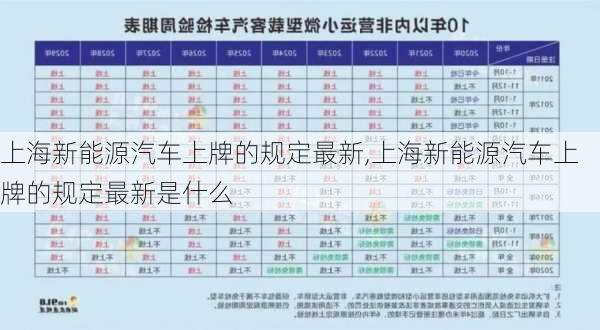 上海新能源汽车上牌的规定最新,上海新能源汽车上牌的规定最新是什么