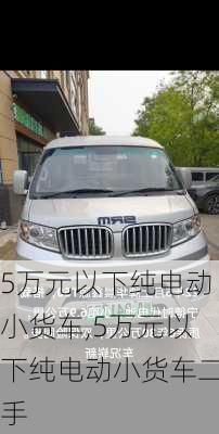 5万元以下纯电动小货车,5万元以下纯电动小货车二手-第2张图片-苏希特新能源