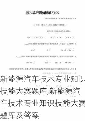 新能源汽车技术专业知识技能大赛题库,新能源汽车技术专业知识技能大赛题库及答案-第2张图片-苏希特新能源