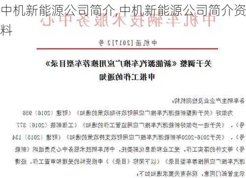 中机新能源公司简介,中机新能源公司简介资料-第2张图片-苏希特新能源