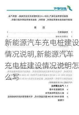 新能源汽车充电桩建设情况说明,新能源汽车充电桩建设情况说明怎么写-第1张图片-苏希特新能源