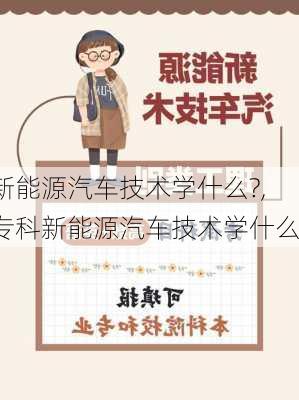 新能源汽车技术学什么?,专科新能源汽车技术学什么-第1张图片-苏希特新能源