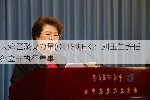 大湾区聚变力量(01189.HK)：刘玉兰辞任独立非执行董事