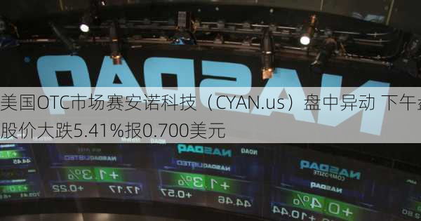 美国OTC市场赛安诺科技（CYAN.us）盘中异动 下午盘股价大跌5.41%报0.700美元-第2张图片-苏希特新能源