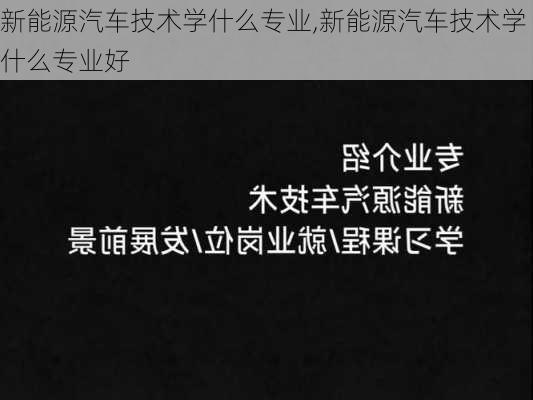 新能源汽车技术学什么专业,新能源汽车技术学什么专业好-第2张图片-苏希特新能源