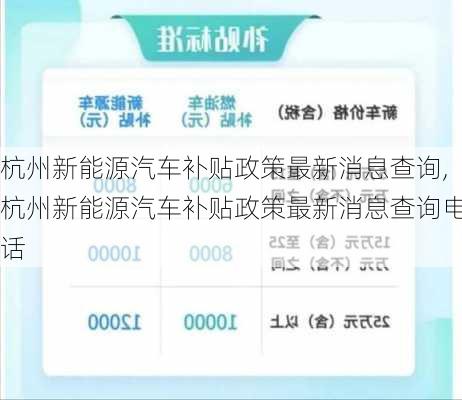 杭州新能源汽车补贴政策最新消息查询,杭州新能源汽车补贴政策最新消息查询电话-第3张图片-苏希特新能源