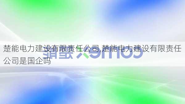 楚能电力建设有限责任公司,楚能电力建设有限责任公司是国企吗-第1张图片-苏希特新能源