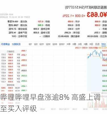 哔哩哔哩早盘涨逾8% 高盛上调至买入评级-第1张图片-苏希特新能源