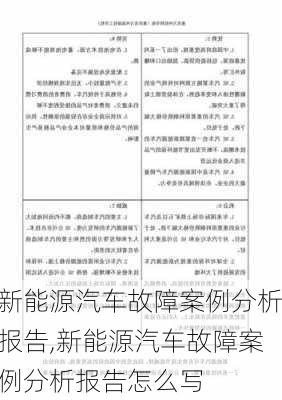 新能源汽车故障案例分析报告,新能源汽车故障案例分析报告怎么写-第3张图片-苏希特新能源