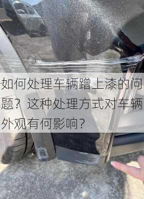 如何处理车辆蹭上漆的问题？这种处理方式对车辆外观有何影响？-第1张图片-苏希特新能源