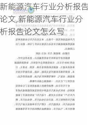 新能源汽车行业分析报告论文,新能源汽车行业分析报告论文怎么写-第2张图片-苏希特新能源