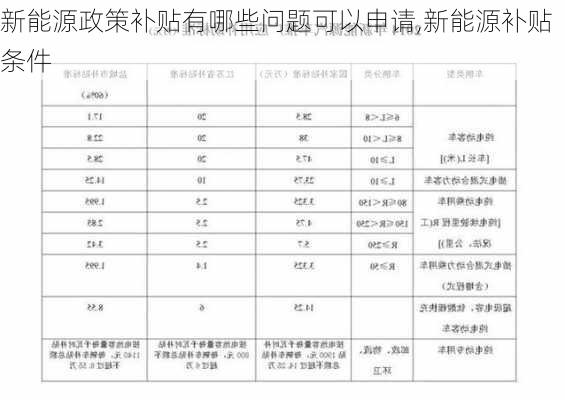 新能源政策补贴有哪些问题可以申请,新能源补贴条件-第2张图片-苏希特新能源