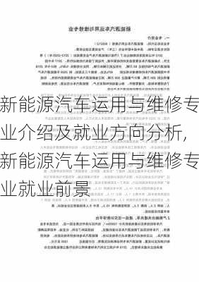 新能源汽车运用与维修专业介绍及就业方向分析,新能源汽车运用与维修专业就业前景-第1张图片-苏希特新能源