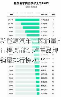 新能源汽车品牌销量排行榜,新能源汽车品牌销量排行榜2024