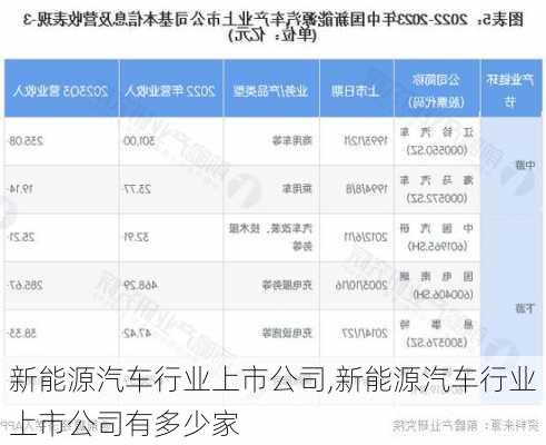 新能源汽车行业上市公司,新能源汽车行业上市公司有多少家-第1张图片-苏希特新能源