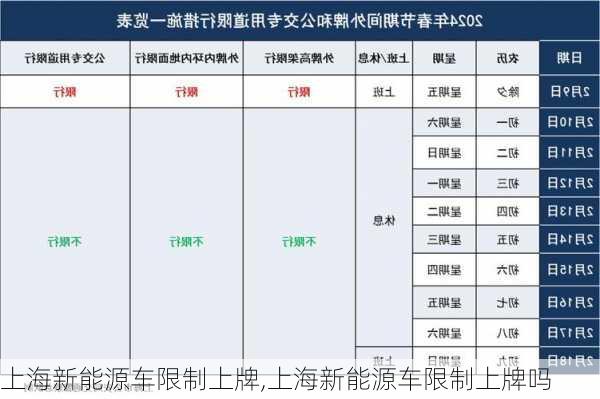 上海新能源车限制上牌,上海新能源车限制上牌吗-第1张图片-苏希特新能源