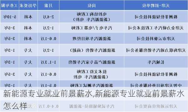 新能源专业就业前景薪水,新能源专业就业前景薪水怎么样-第2张图片-苏希特新能源