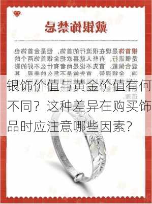 银饰价值与黄金价值有何不同？这种差异在购买饰品时应注意哪些因素？-第1张图片-苏希特新能源