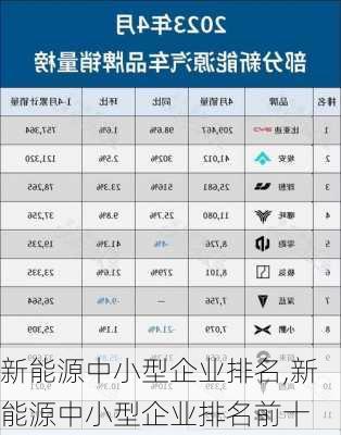 新能源中小型企业排名,新能源中小型企业排名前十-第1张图片-苏希特新能源