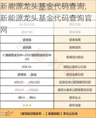 新能源龙头基金代码查询,新能源龙头基金代码查询官网-第1张图片-苏希特新能源