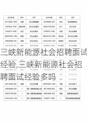 三峡新能源社会招聘面试经验,三峡新能源社会招聘面试经验多吗-第2张图片-苏希特新能源