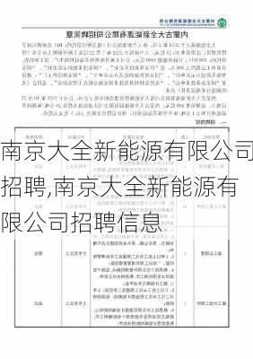 南京大全新能源有限公司招聘,南京大全新能源有限公司招聘信息-第2张图片-苏希特新能源