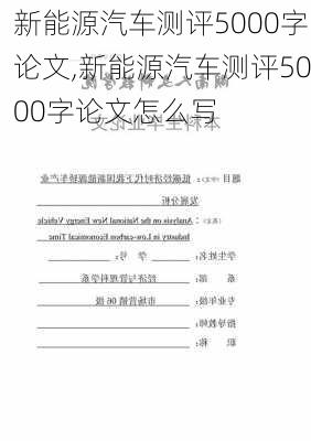 新能源汽车测评5000字论文,新能源汽车测评5000字论文怎么写-第3张图片-苏希特新能源